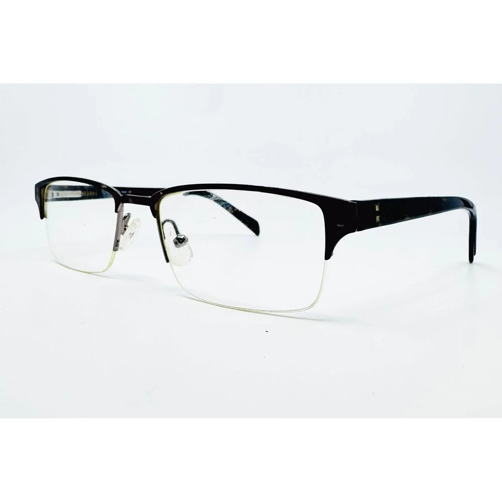 Generation NEXT Eyeglasses Mens Brown Gunmetal GN-768 Semi-Rimless 52-17-140
